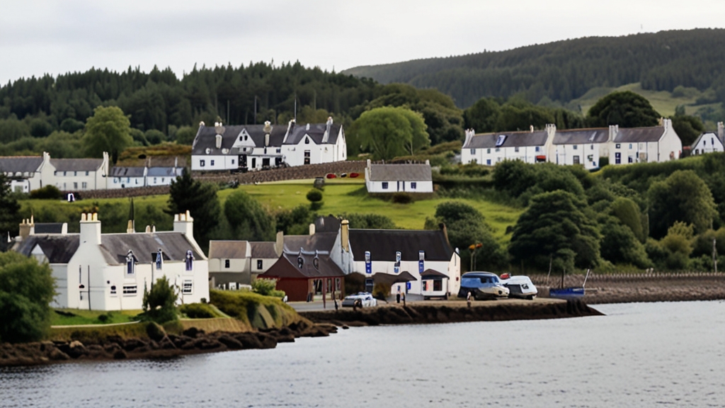 Lochaline scottish highlands illustration