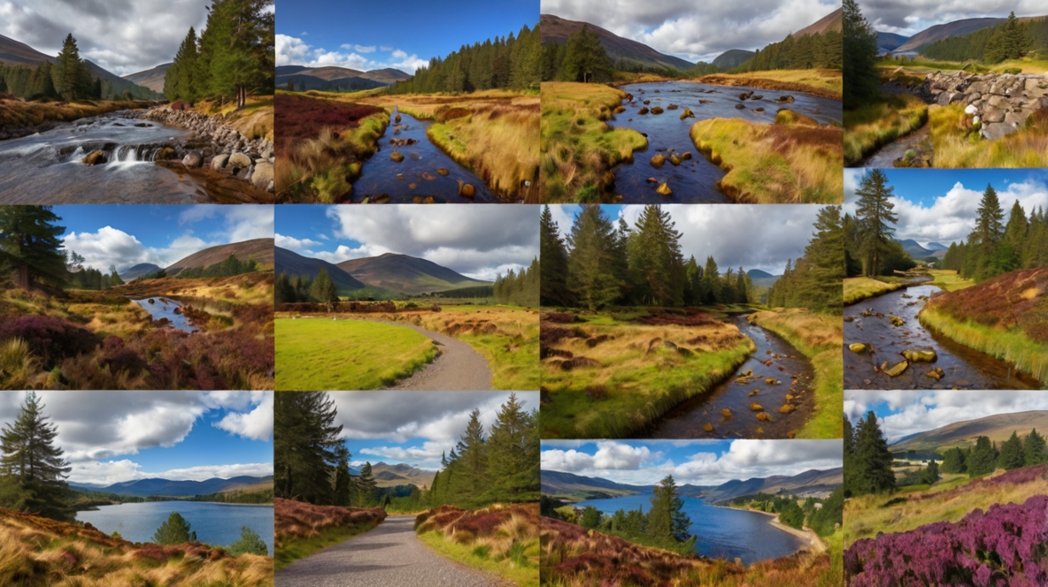 Ballater Holiday Accommodation Artistic Illustration