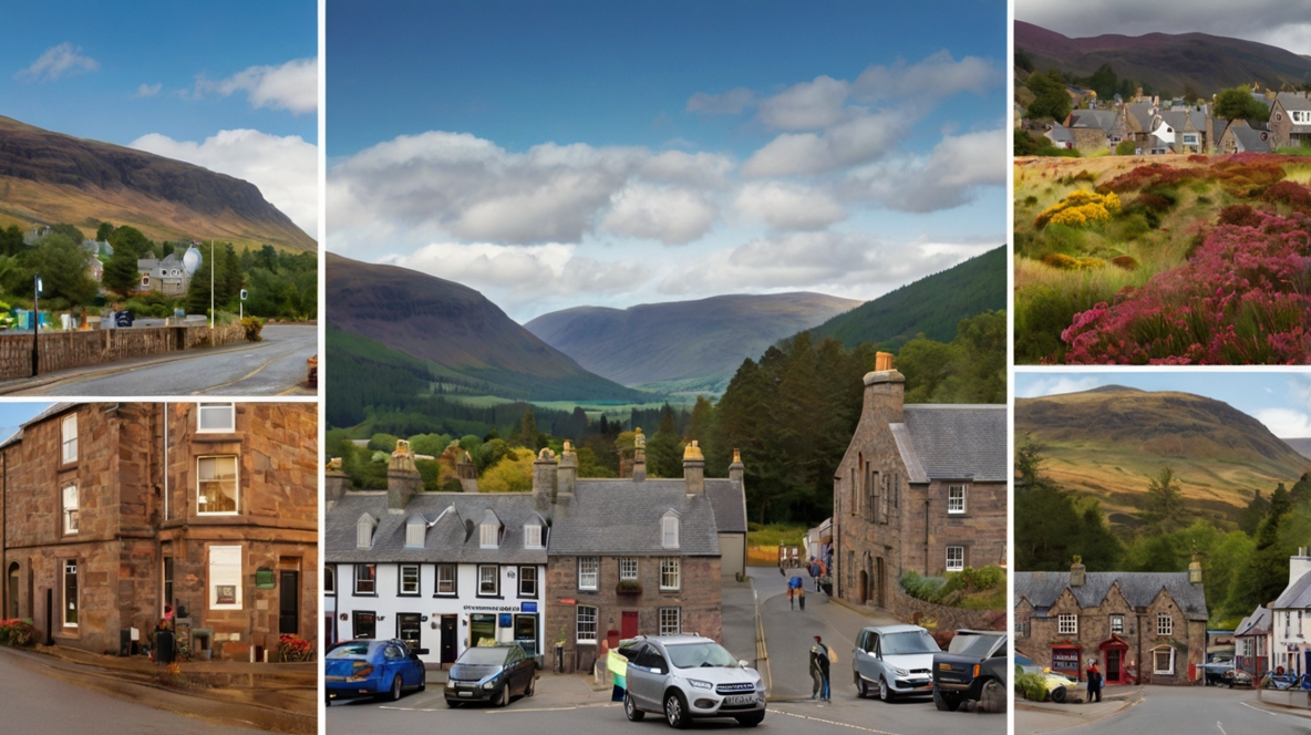Best Attractions in Ballater Artistic Illustration