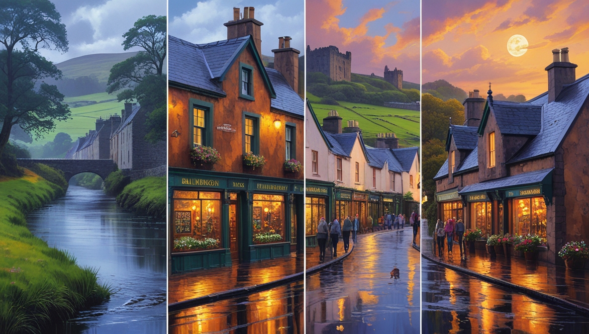 Ballindalloch Holiday Accommodation Artistic Illustration