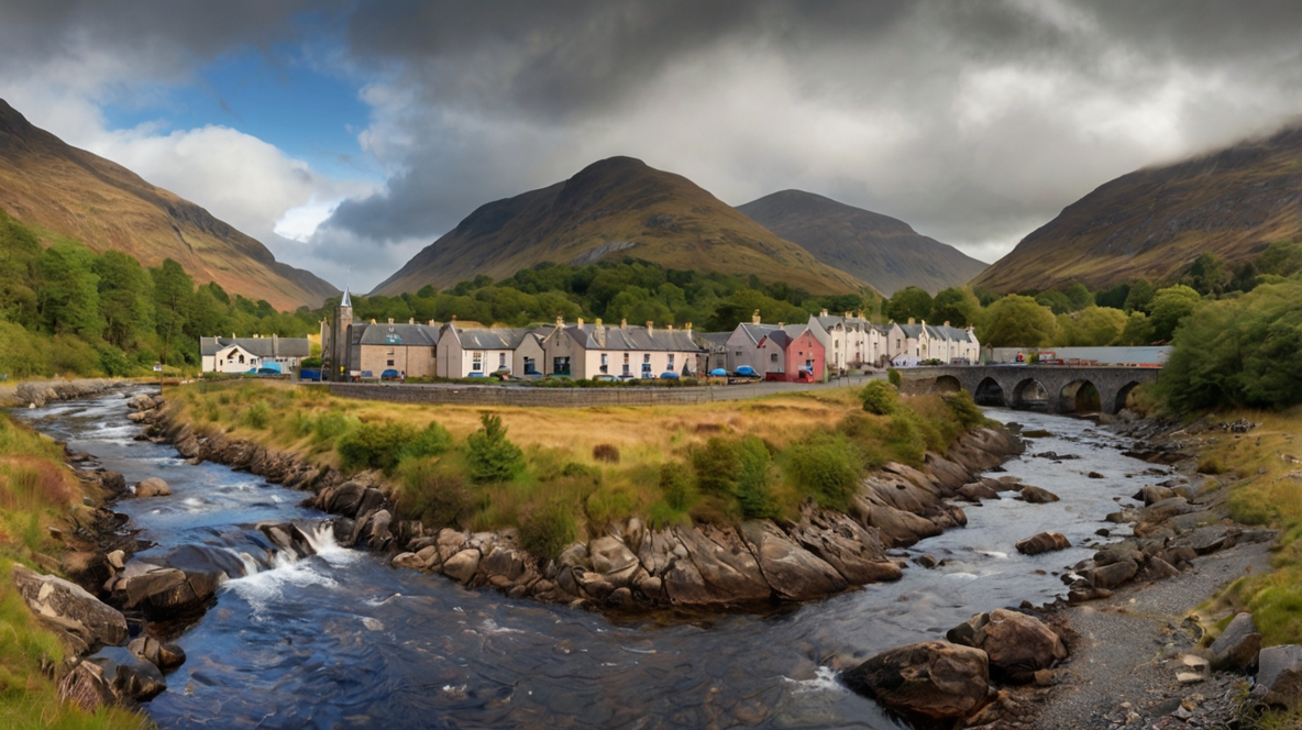 Kinlochleven Attractions Artistic Illustration