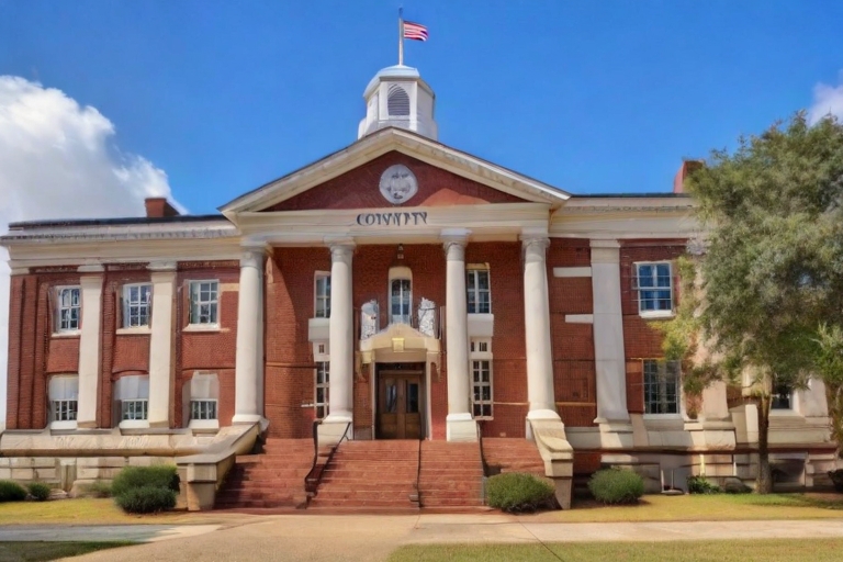 Henry County Court House Abbeville illustration
